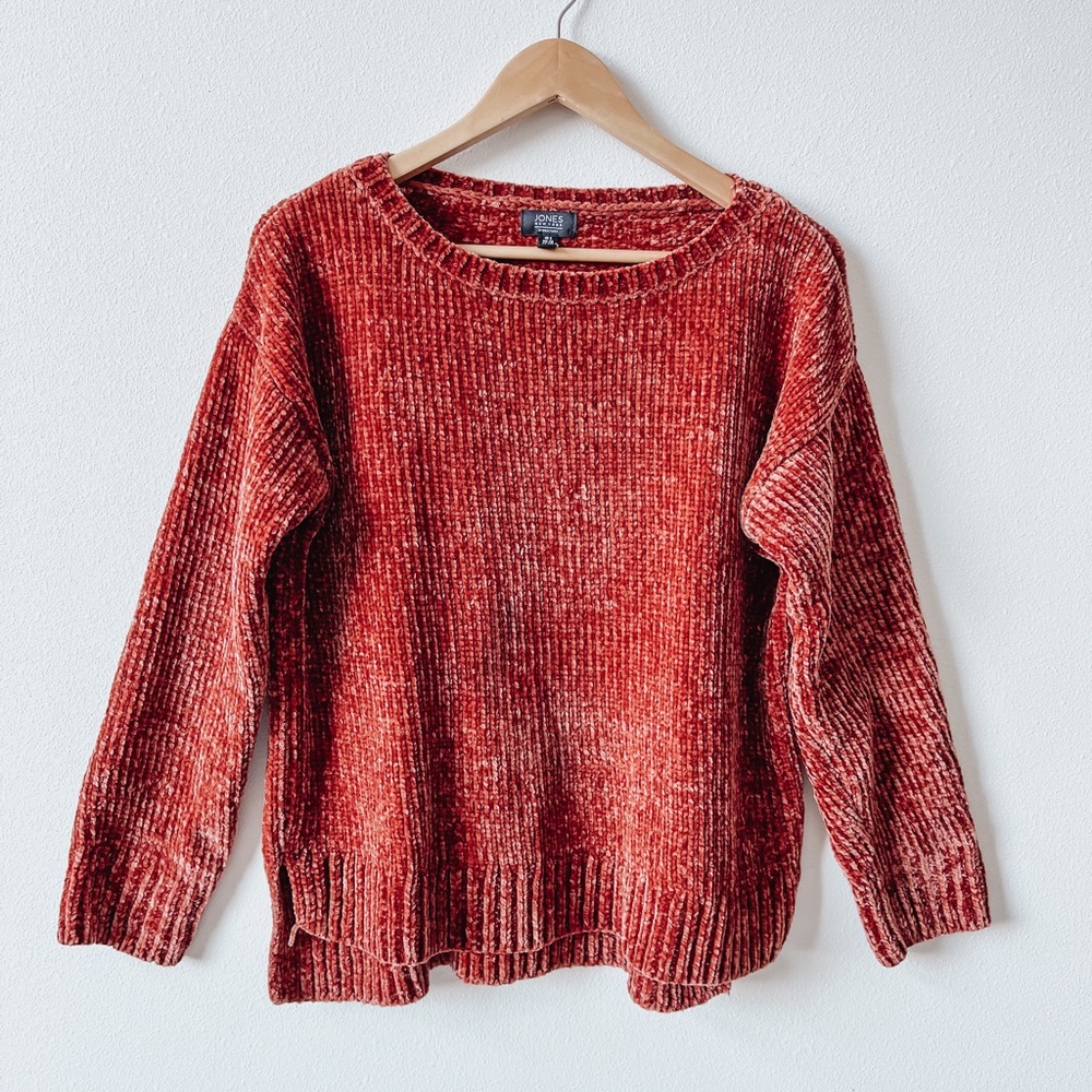 Rust chenille sweater